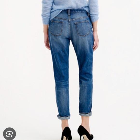 Jcrew broken in boyfriend jeans medium Wash Women’s size 27 - Picture 2 of 8
